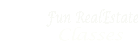 Fun RealEstate Classes logo in white